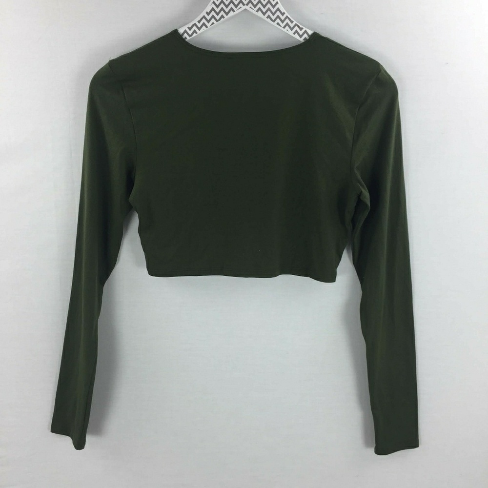 Silence + noise green o ring crop top medium - Picture 3 of 6